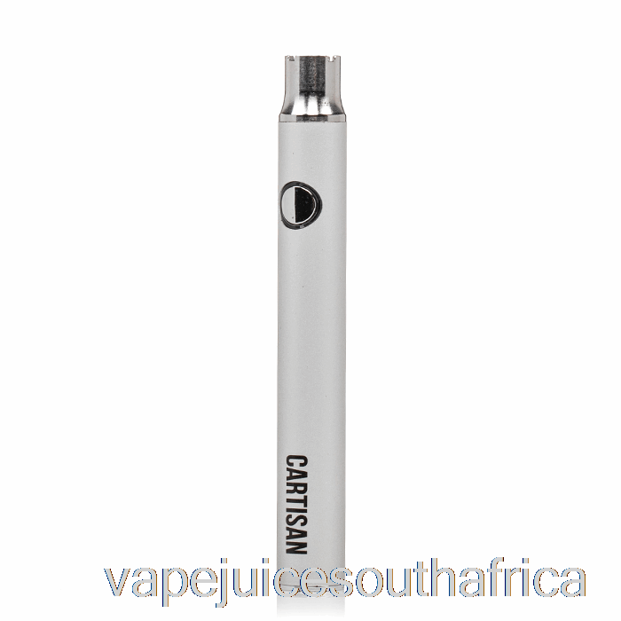 Vape Juice South Africa Cartisan Button Vv 350 510 Battery Silver